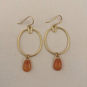 Madewell Stone Collection Chrysoprase Statement Earrings